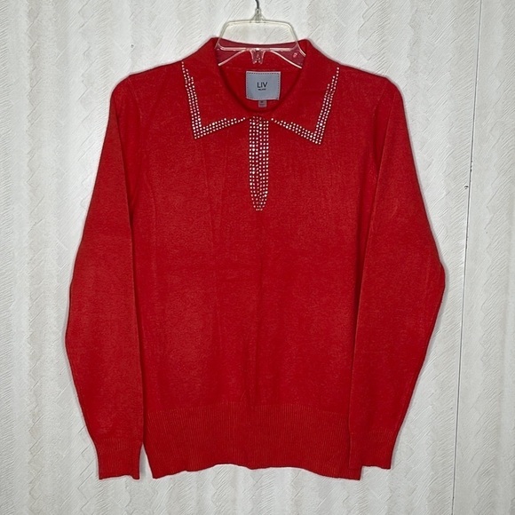 ❤️ LIV MILANO Lightweight Sweatshirt Size M - Picture 2 of 4